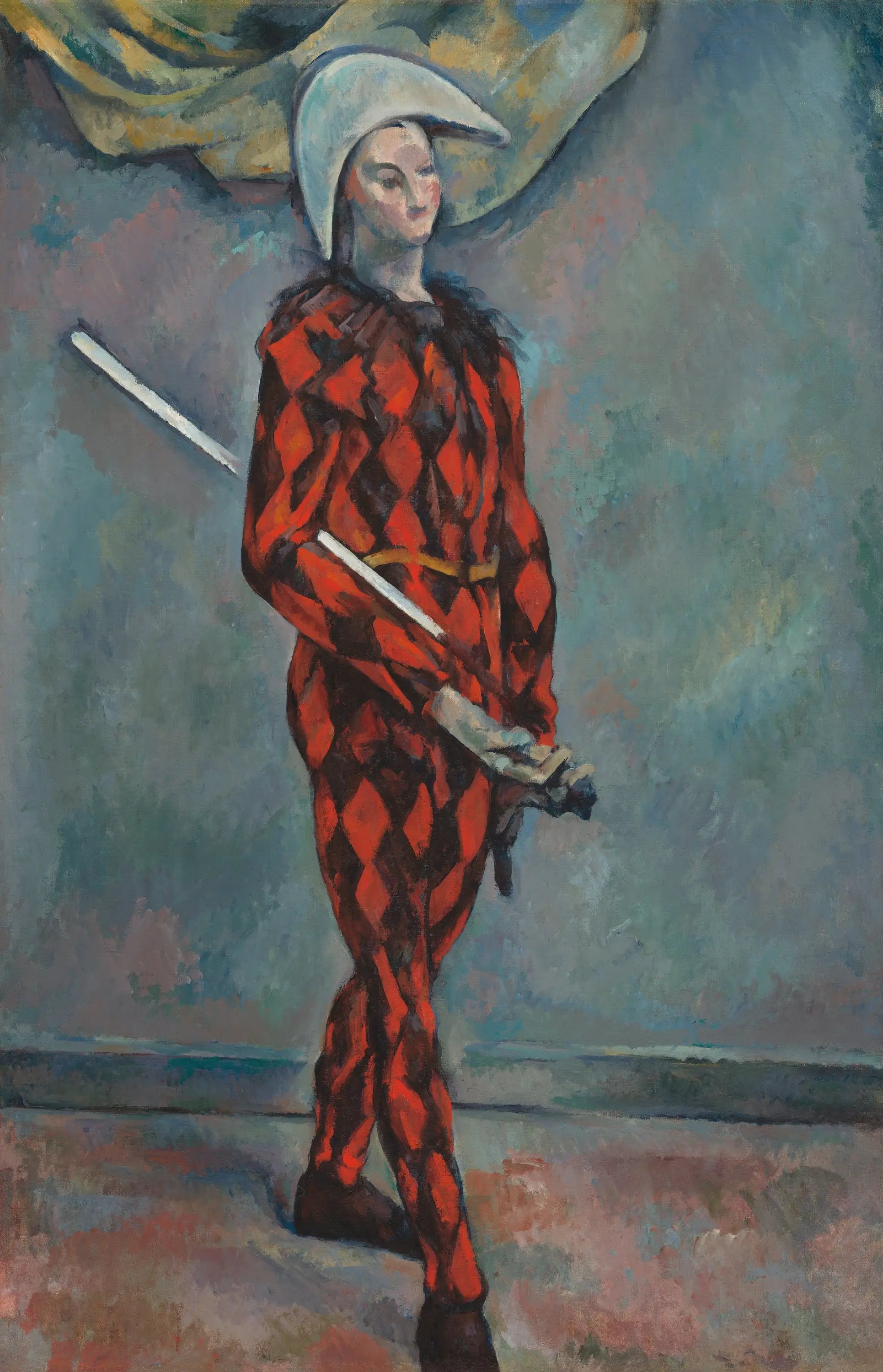Reproduction du tableau « Arlequin - Paul Cézanne » par Alpha Reproduction en peinture à l’huile