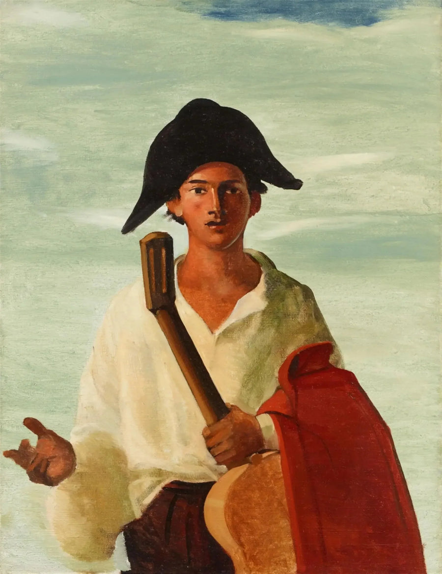 Arlecchino che tiene una chitarra - André Derain