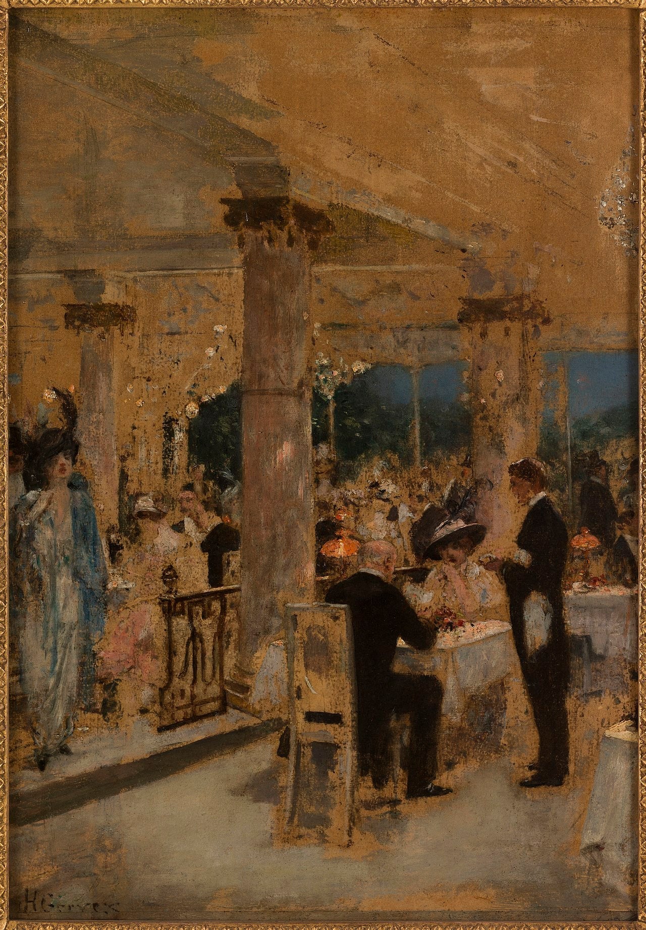 Armenonville, le soir du Grand-Prix (P2708) - Henri Gervex image 1 copie de tableau peinte à la main