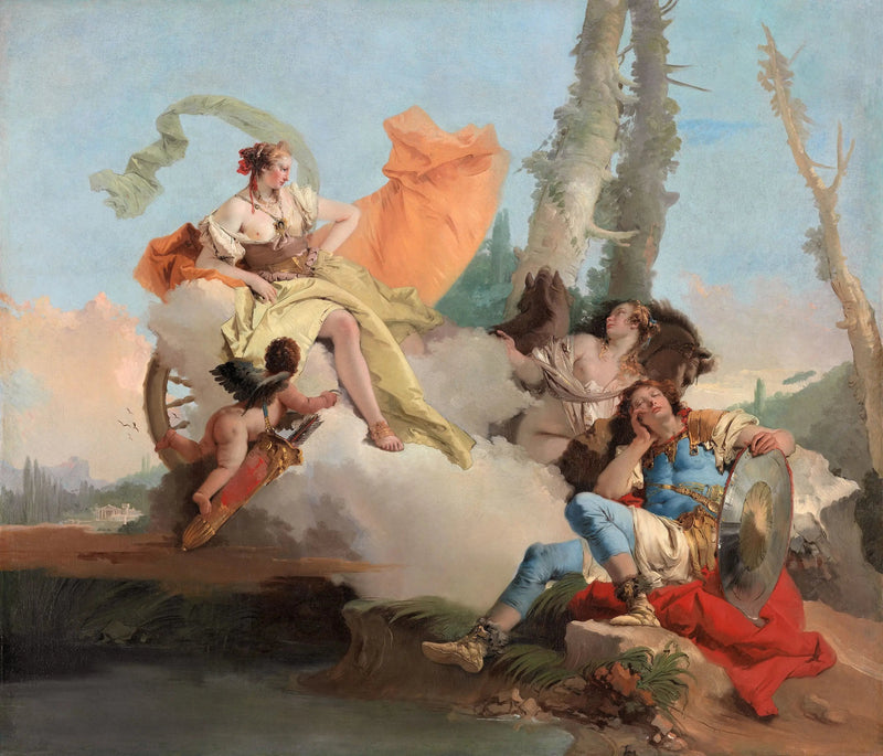 Armida incontra Rinaldo addormentato - Giovanni Battista Tiepolo