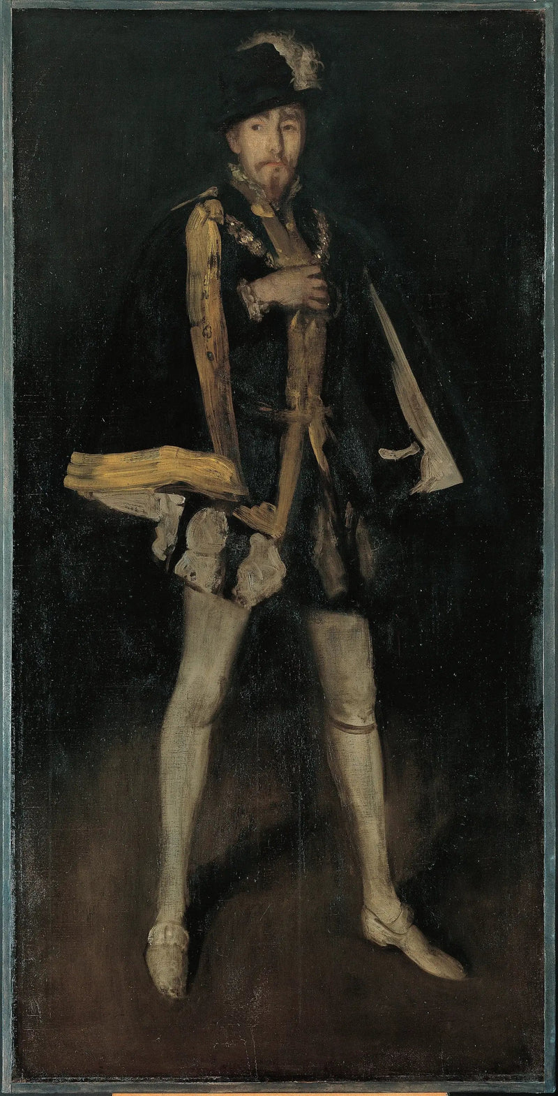 Composizione in nero, n° 3: Sir Henry Irving nel ruolo di Filippo II di Spagna - James Abbott McNeill Whistler
