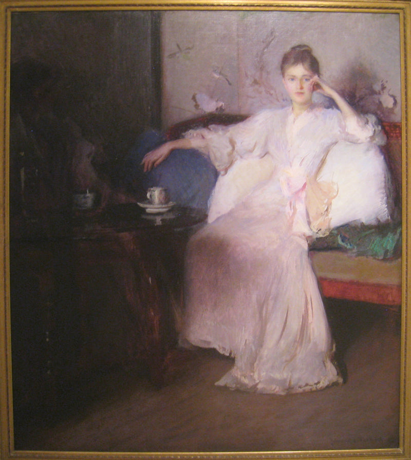 Arrangement in Pink and Gray (Tea del Pomeriggio) - Edmund Charles Tarbell