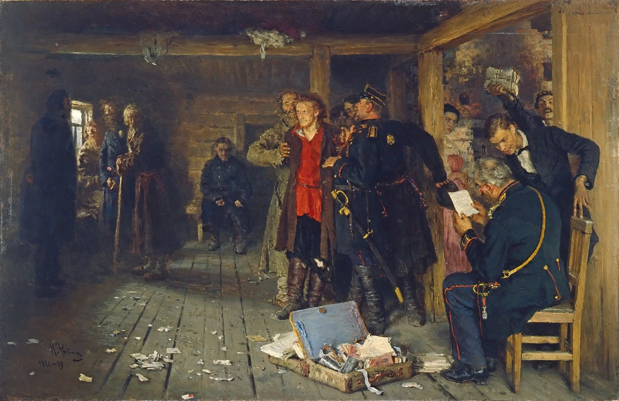 Arrestation d’un propagandiste - Ilya Repin - Alpha Reproduction