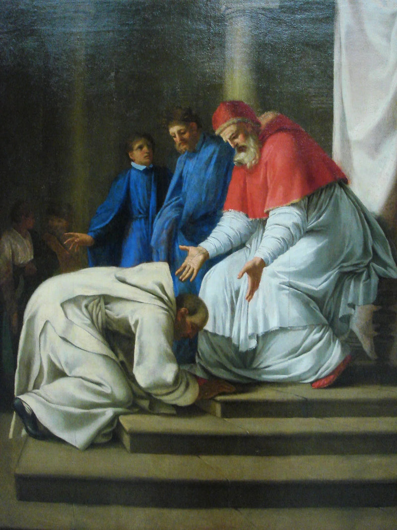 Arrivée di san Bruno a Roma - Eustache Le Sueur