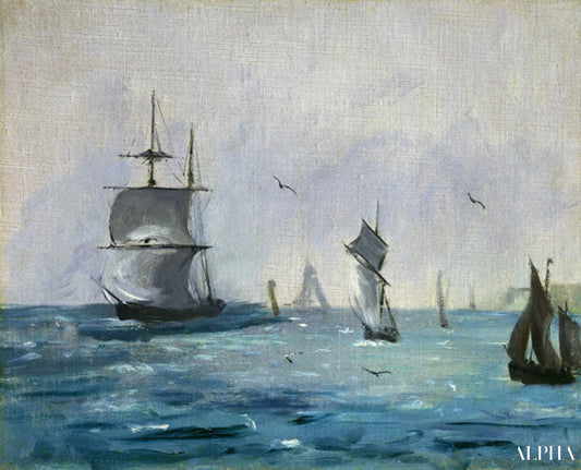 Arrivée du bateau de pêche - Edouard Manet - Reproductions de tableaux et peintures haut de gamme