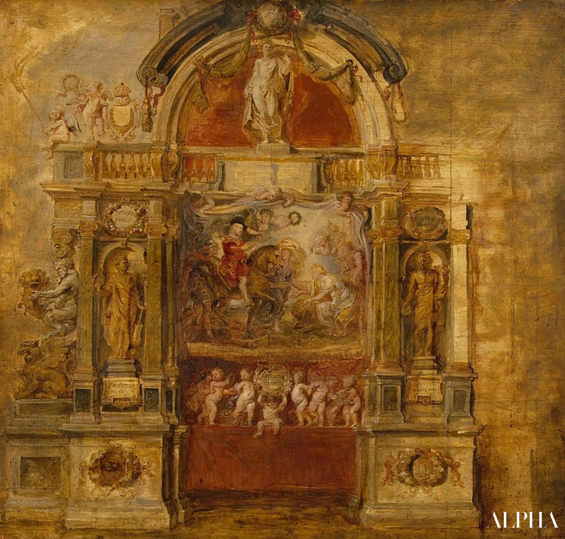 Arrivée du prince Ferdinand - Peter Paul Rubens - Reproductions de tableaux et peintures haut de gamme