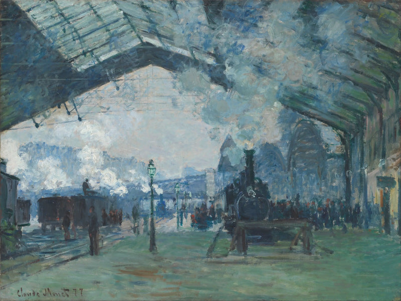Arrivo del treno dalla Normandia, stazione di Saint-Lazare - Claude Monet