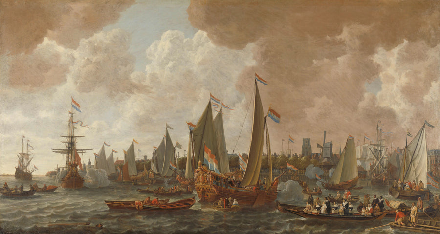 L'arrivée du roi Charles II d'Angleterre à Rotterdam, le 24 mai 1660 - Lieve Verschuier