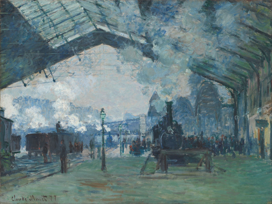 Arrivo del treno Normandia, stazione Saint-Lazare W440 - Claude Monet