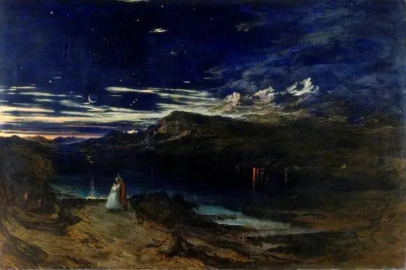 Arthur e Aegle nella Valle Felice - John Martin