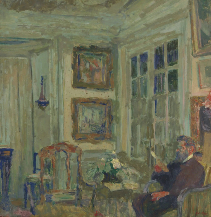 Arthur Fontaine leggendo - Édouard Vuillard