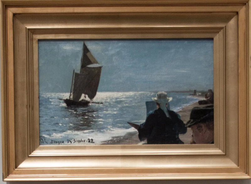 Artisti sulla spiaggia sud di Skagen - Peder Severin Krøyer