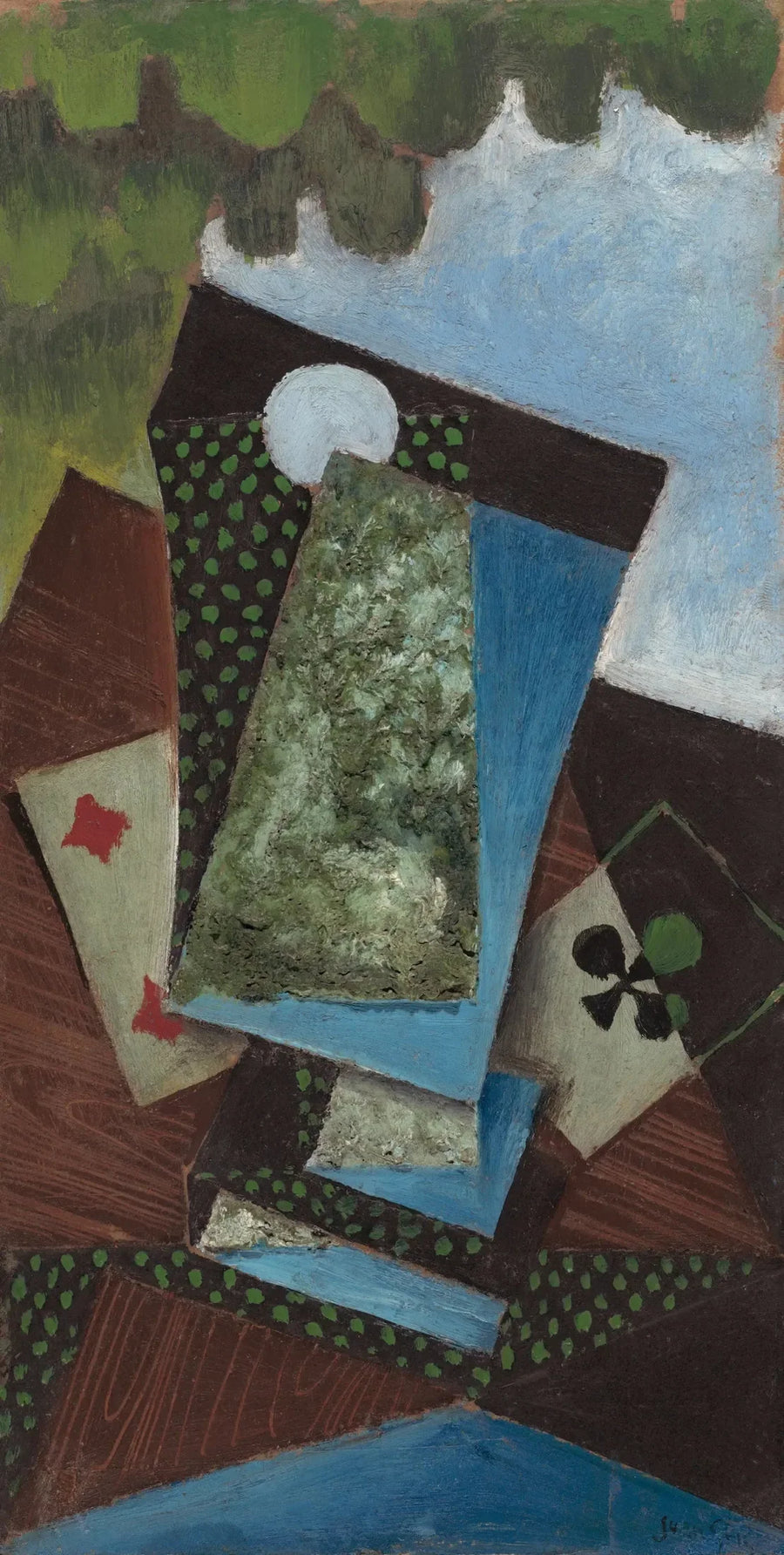 As de trèfle e quattro di quadri - Juan Gris