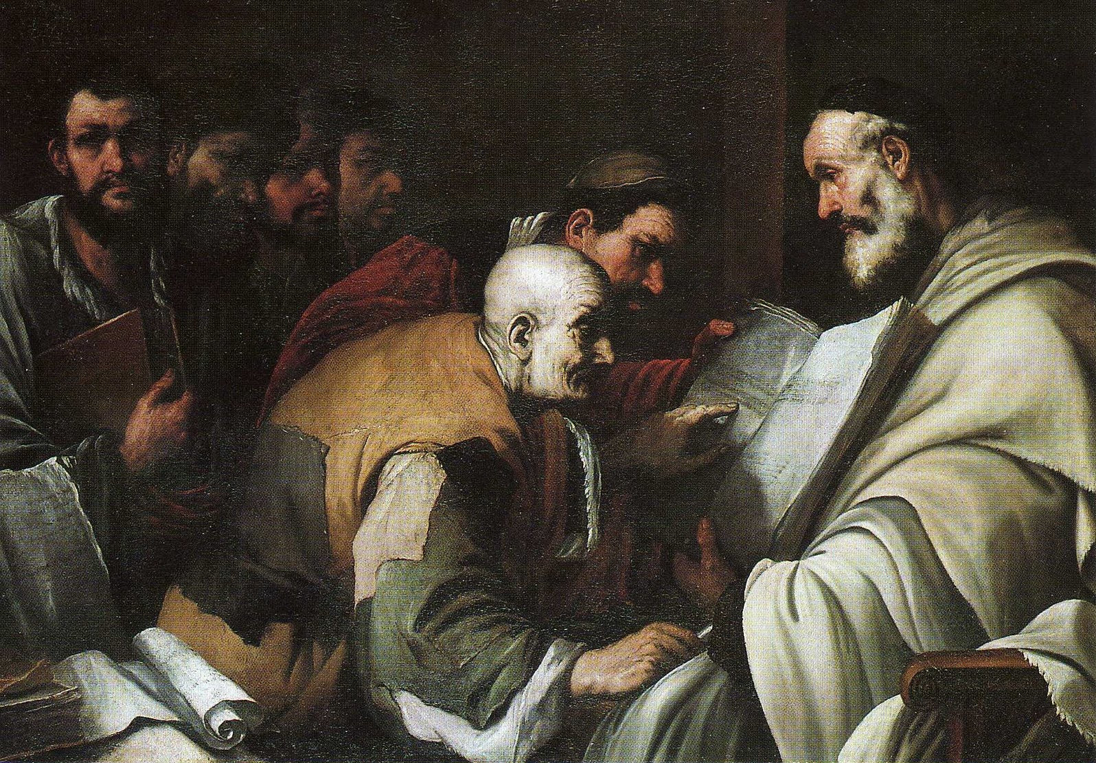 Assemblée de religieux - Luca Giordano - Alpha Reproduction