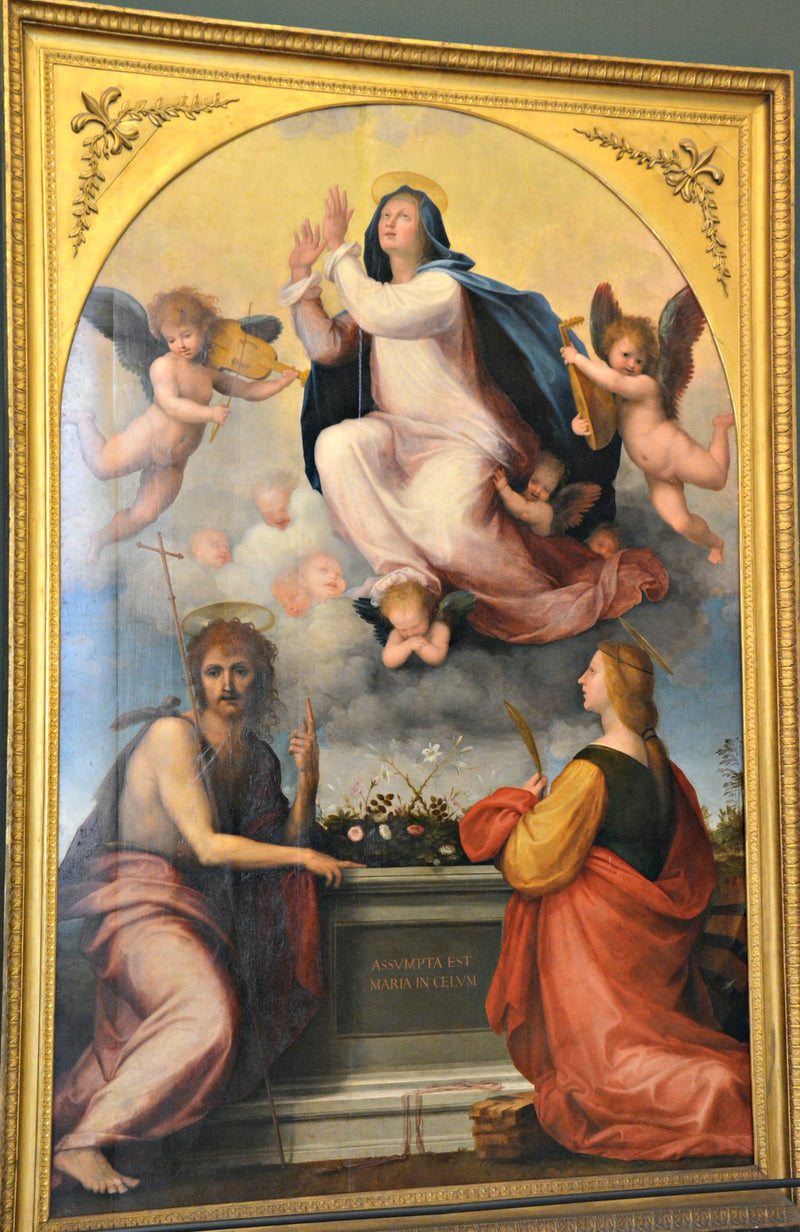 Assunzione della Vergine con san Giovanni Battista e santa Caterina d'Alessandria - Fra Bartolomeo