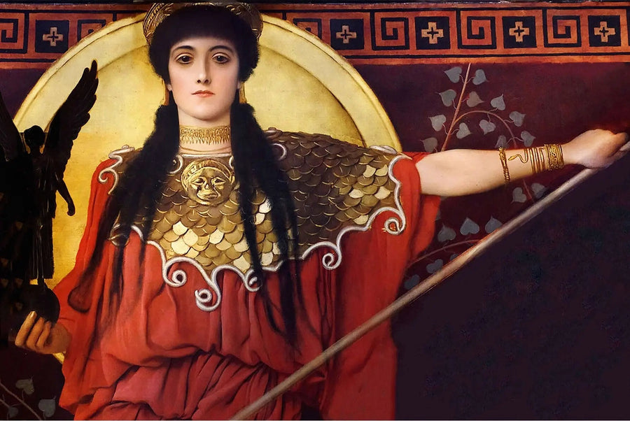 🛡️ Atena (dettaglio di Pallade Atena) – Gustav Klimt (circa 1898)