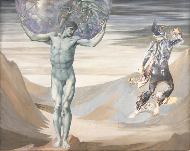 Atlante trasformato in pietra - Edward Burne-Jones