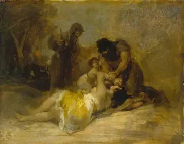 Attacco contro una donna - Francisco de Goya