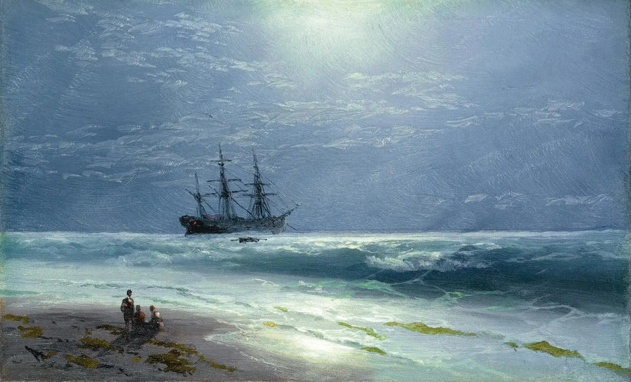 Atterrissage au clair de lune - Ivan Aïvazovski