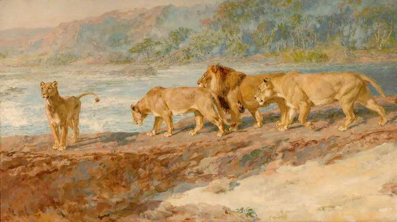 Sul fiume africano - Briton Rivière