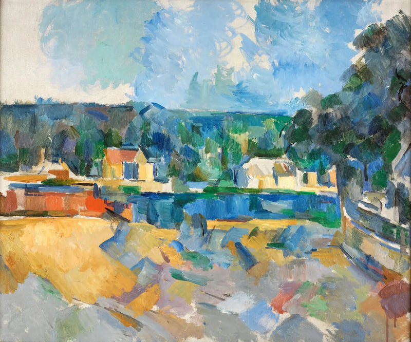 Sulla riva di un fiume - Paul Cézanne