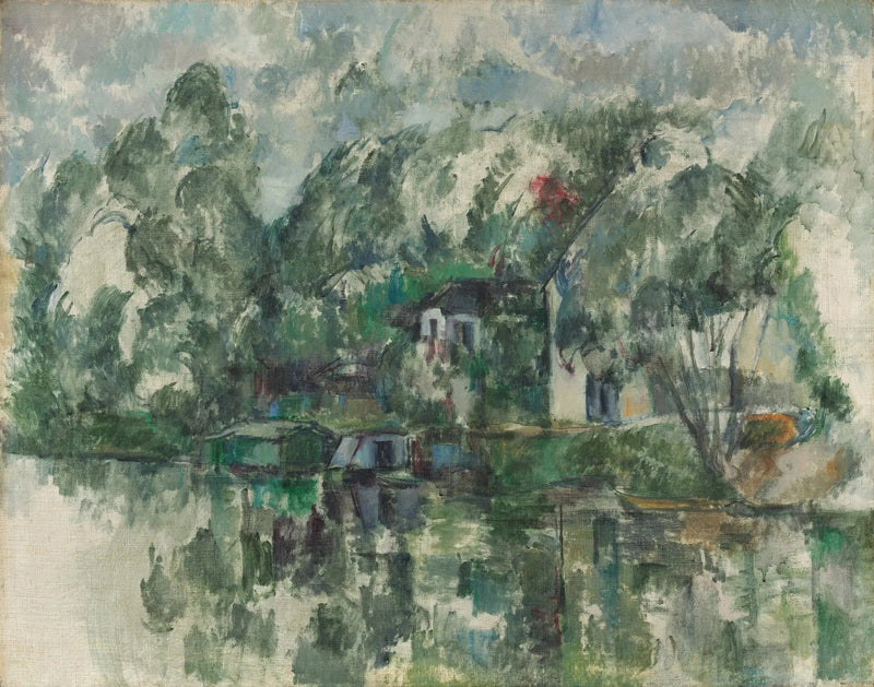 Sulla riva dell'acqua - Paul Cézanne