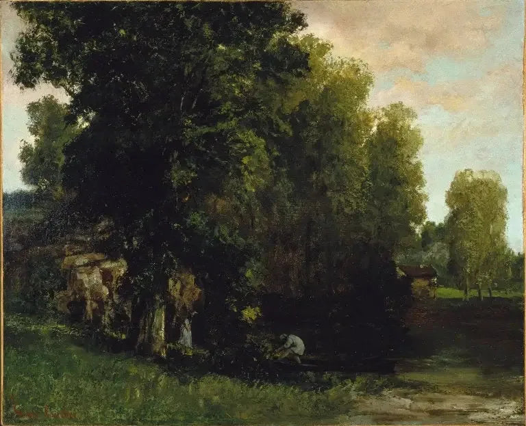Sul bordo dello stagno - Gustave Courbet