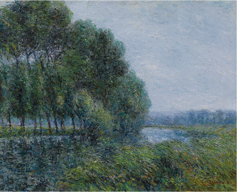 Au bord d'Eure in primavera - Gustave Loiseau