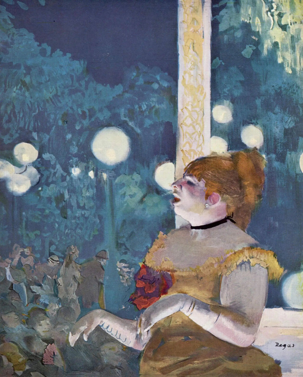 Au café-concert. La chanson du chien - Edgar Degas image 1 tableau peint à l’huile sur toile