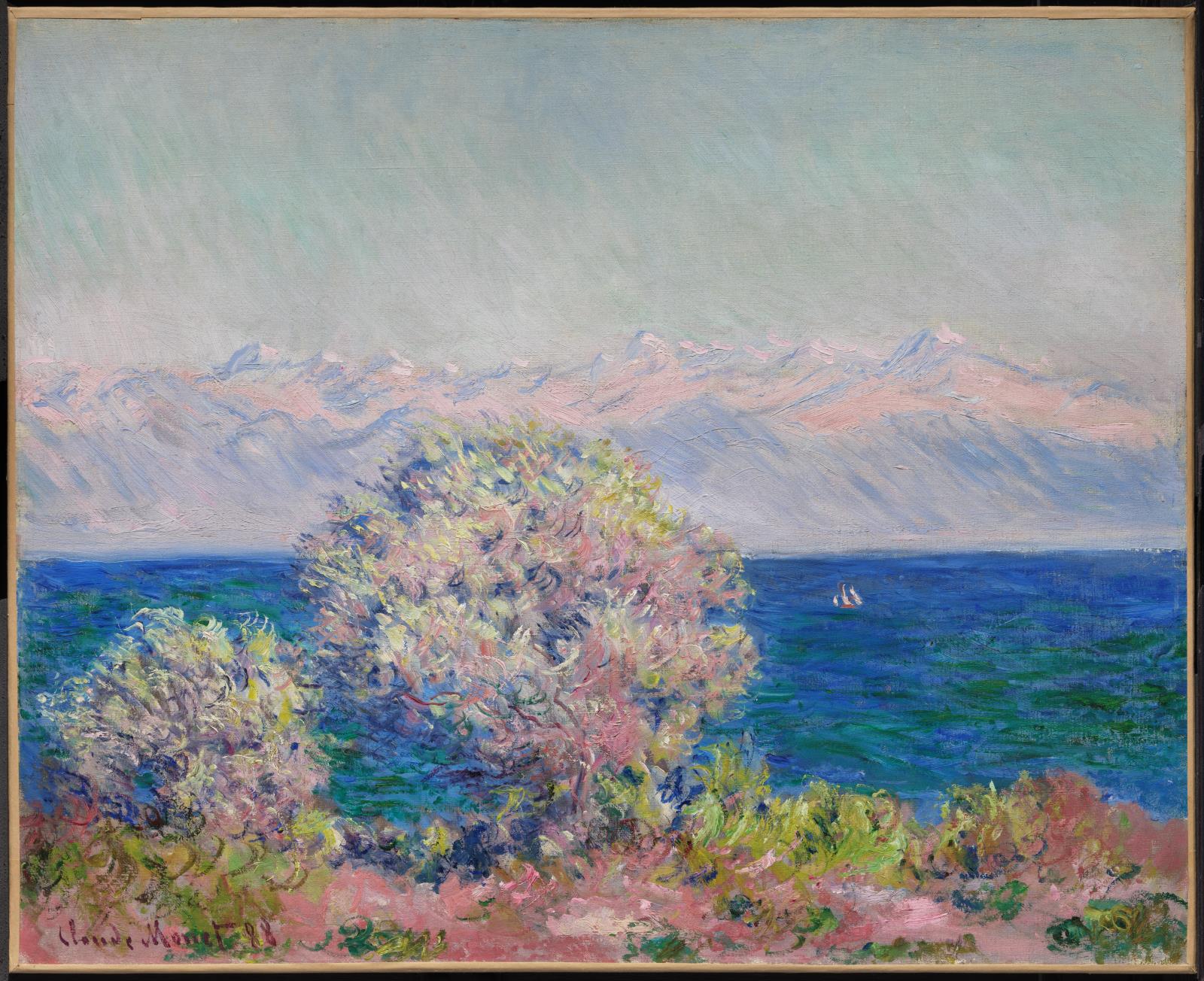 Reproduction du tableau « Au Cap d'Antibes par vent de mistral - Claude Monet » par Alpha Reproduction en peinture à l’huile