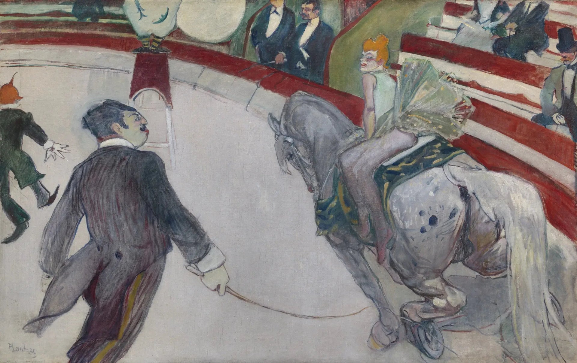 Au cirque Fernando, l'écuyère - Henri de Toulouse-Lautrec image 1 copie de tableau peinte à la main
