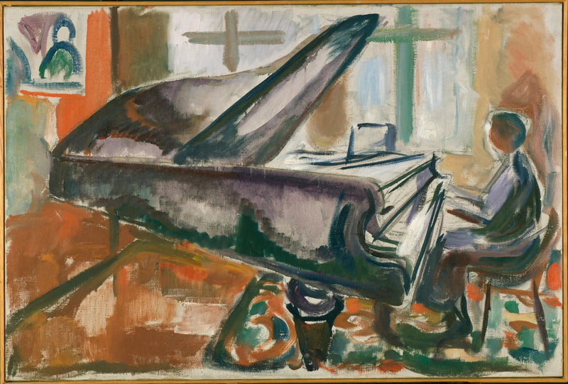 Al grande pianoforte - Edvard Munch