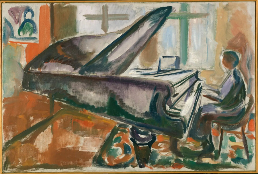 Al grande pianoforte - Edvard Munch