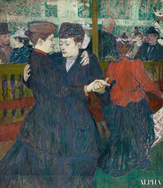 Au Moulin-Rouge, deux femmes dansant - Toulouse Lautrec - Reproductions de tableaux et peintures haut de gamme