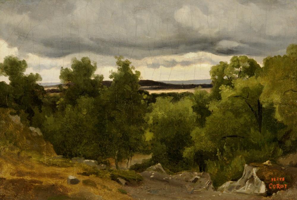 Au Petit Chaville - Jean-Baptiste Camille Corot - Alpha Reproduction