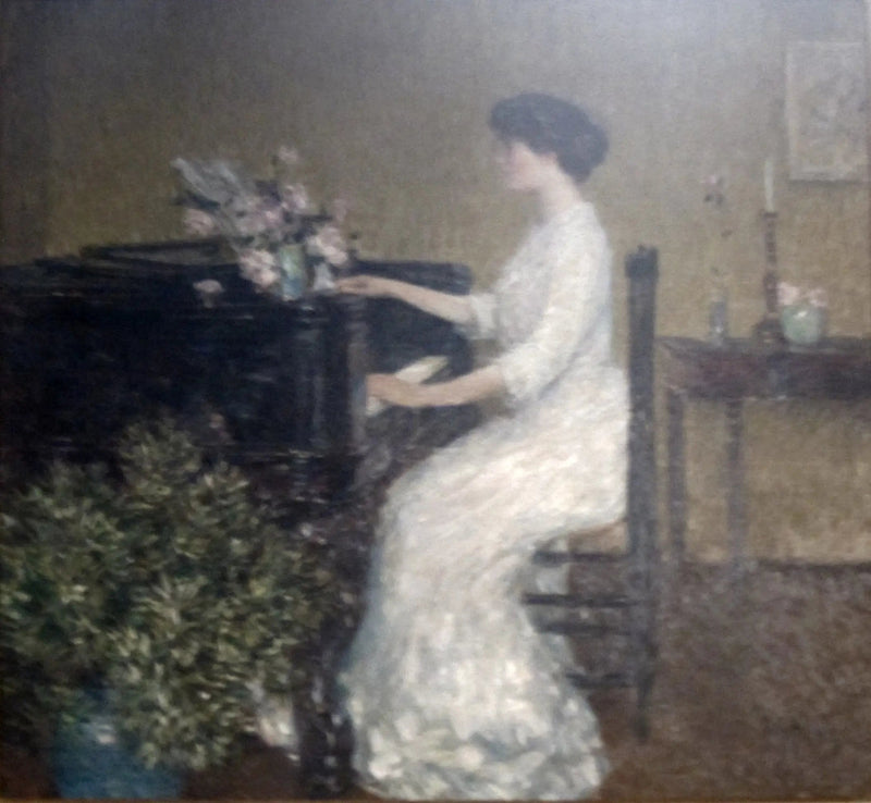 Al pianoforte - Childe Hassam