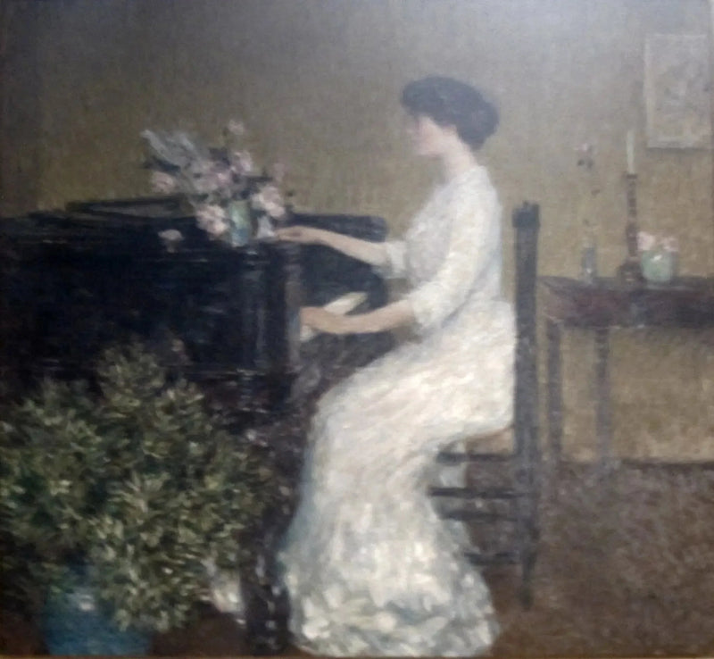 Al pianoforte - Childe Hassam