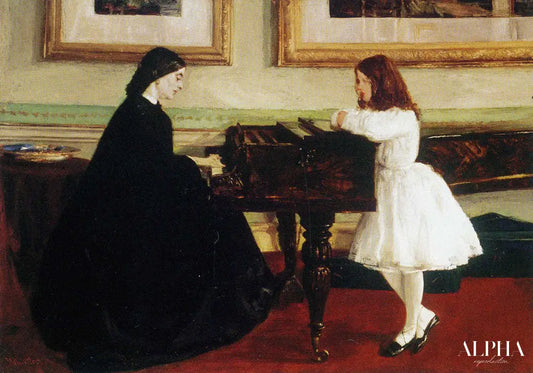 Au piano - James Abbott McNeill Whistler - Reproductions de tableaux et peintures haut de gamme