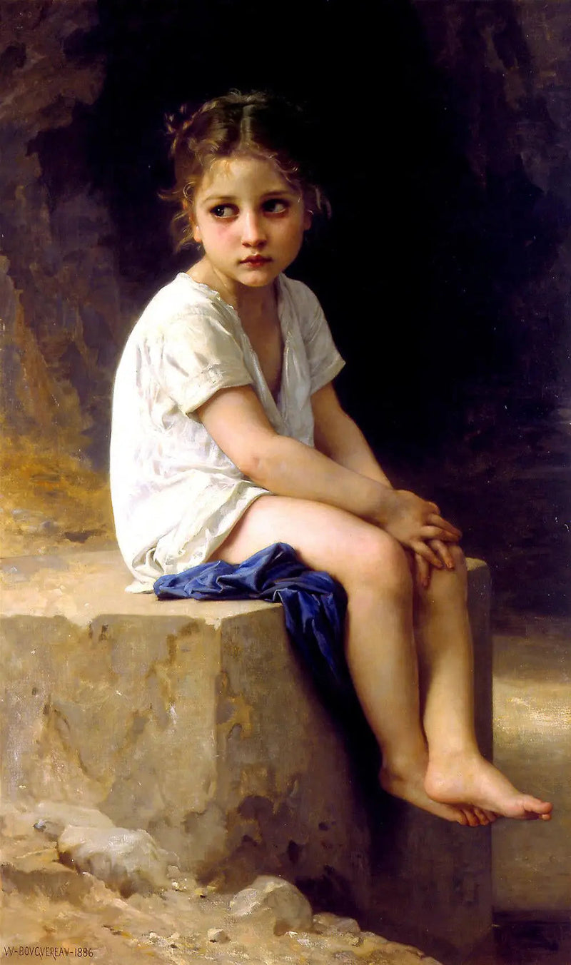 Ai piedi della scogliera - Bouguereau