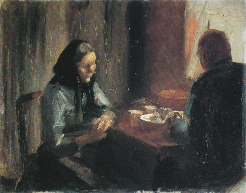 Al pasto - Anna Ancher