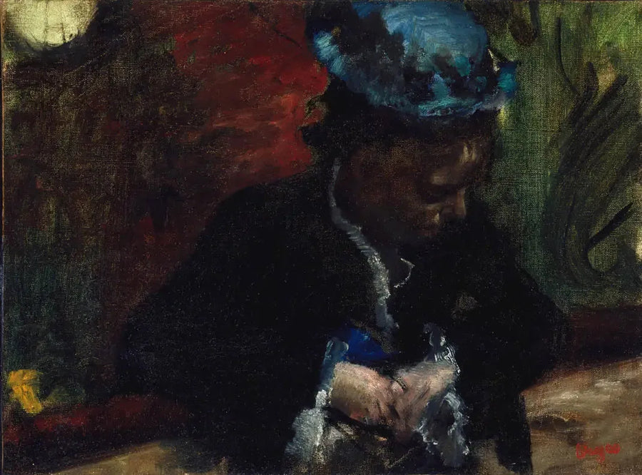 Al teatro: donna seduta in balcone - Edgar Degas