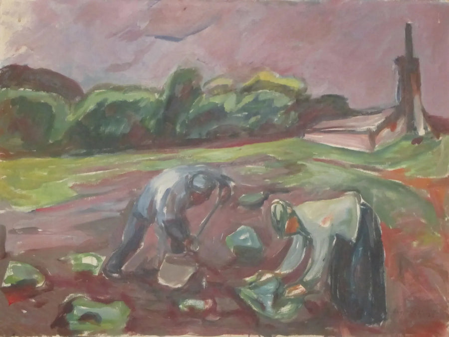 Al lavoro vicino alla serra - Edvard Munch