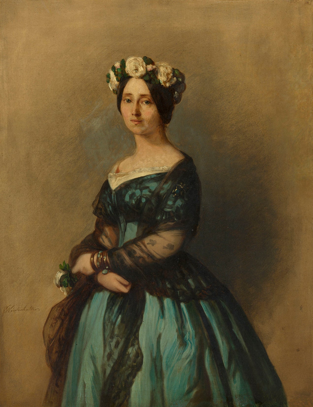 Augusta de Saxe-Weimar princesse de Prusse plus tard reine de Prusse et impératrice allemande (1811-1890) - Franz Xaver