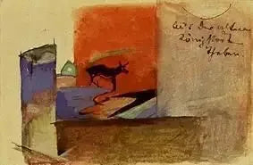 Aus der alten Königsstadt Theben - Franz Marc image 1 tableau peint à l’huile sur toile