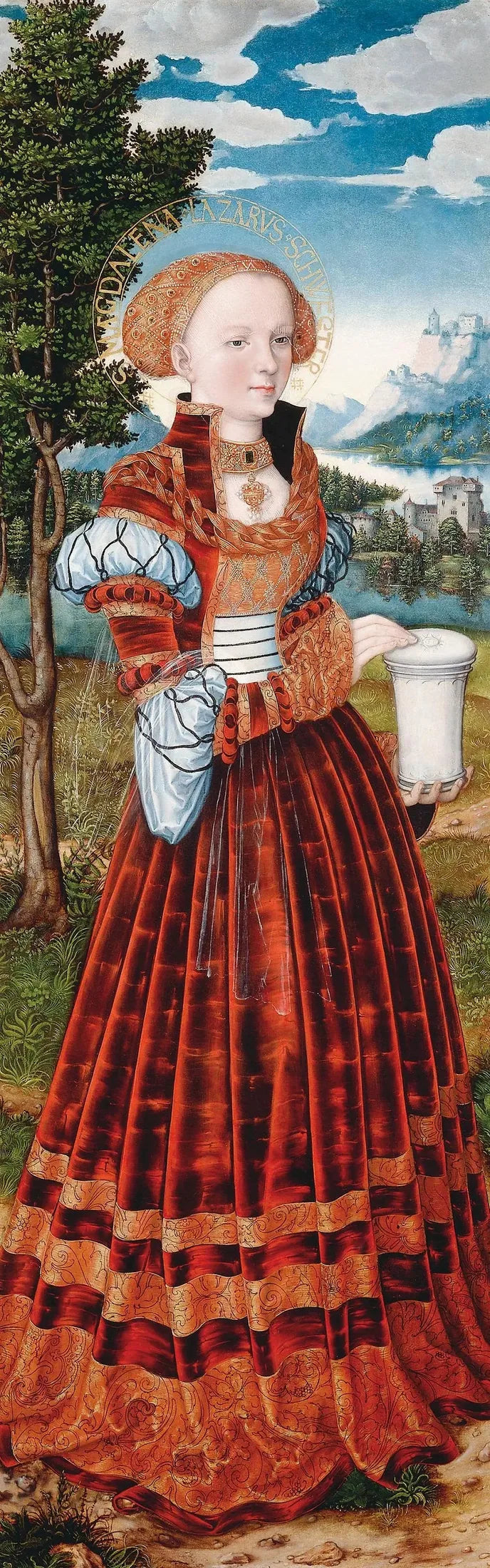 Autel de la Madeleine : Marie-Madeleine - Lucas Cranach l'Ancien