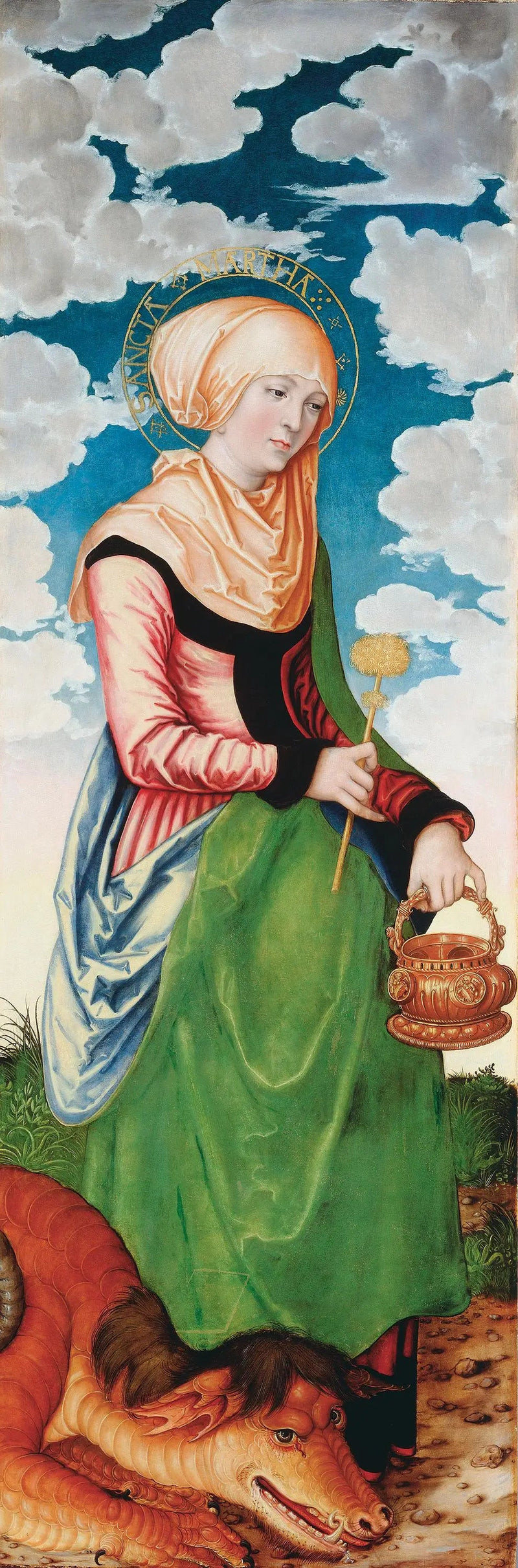 Altare della Maddalena : Santa Marta - Lucas Cranach il Vecchio