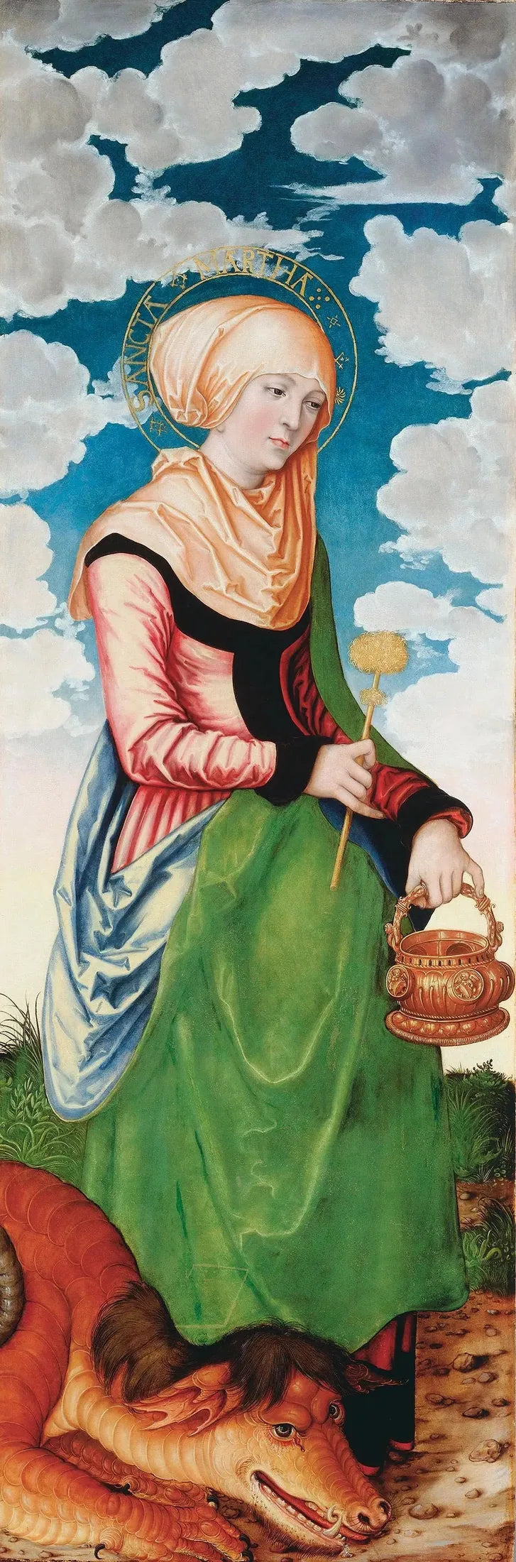 Altare della Maddalena : Santa Marta - Lucas Cranach il Vecchio