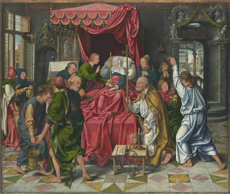 Altare di Marientod : La morte di Maria - Joos van Cleve
