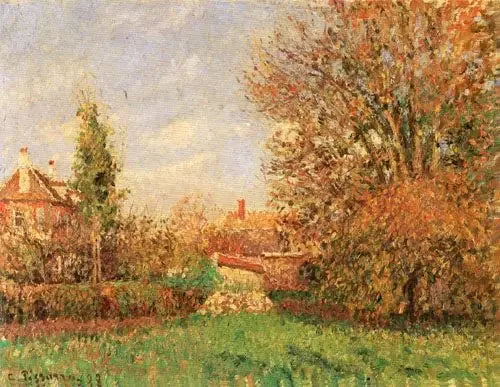 Autunno nel prato a Éragny - Camille Pissarro