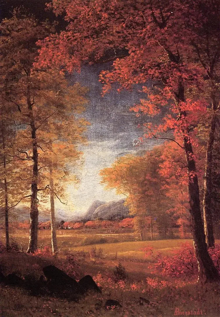Autunno in America, contea di Oneida, New York - Albert Bierstadt